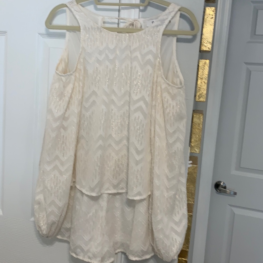White/cream romper!